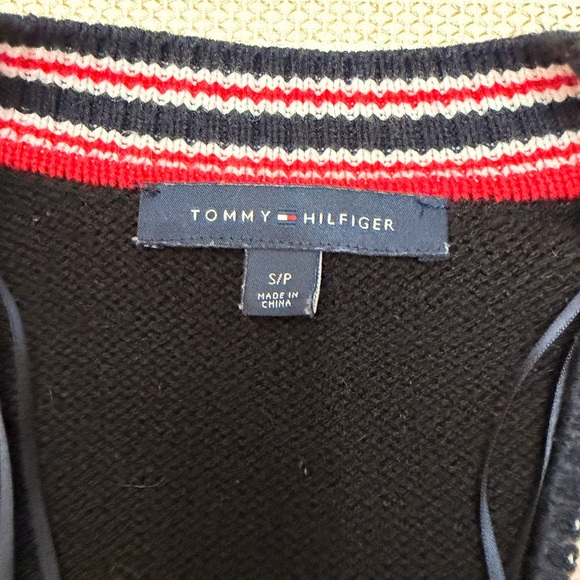 Tommy Hilfiger Cable-Knit Varsity Cardigan Small - Picture 6 of 9
